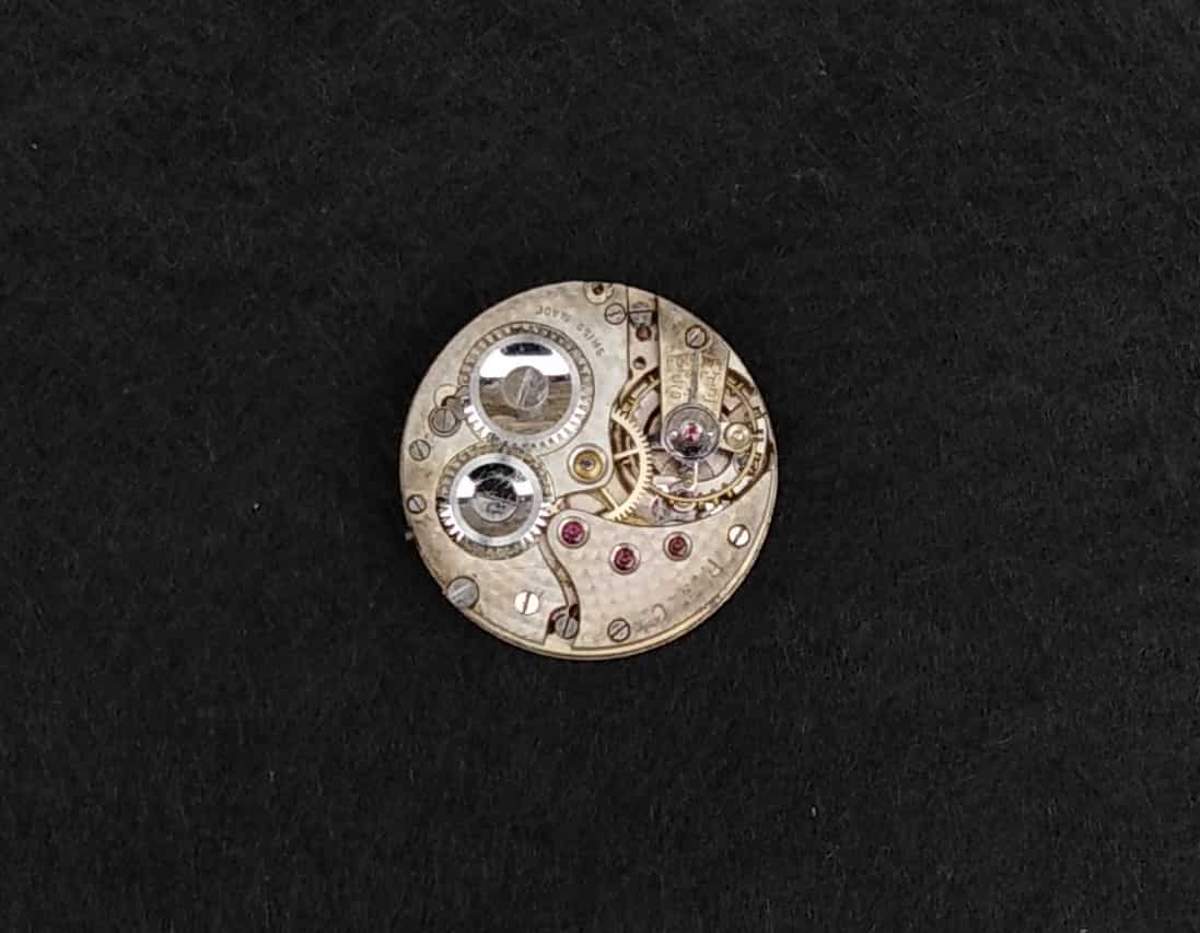 Authentic Vintage R.W.C. (Rolex Watch Company) 25mm Mechanical Watch Movement — 15 Jewels